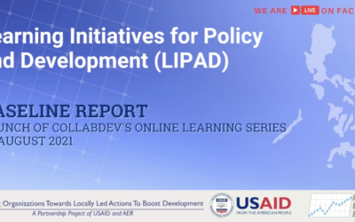Highlights from Baseline Report: Launch of COLLABDev’s LIPAD Online Learning Series